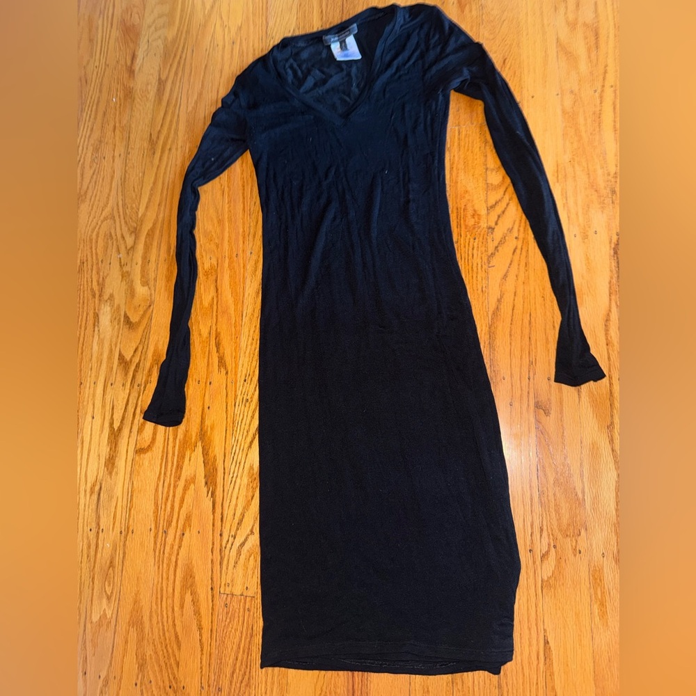 BCBGMaxAzria Black Long Sleeve Dress